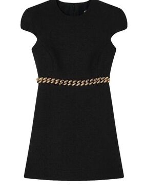 Versace | Dresses | Versace Embellished Jacquardknit Dress Black Wgold  Hardware Size 48 Nwt Hot | Poshmark